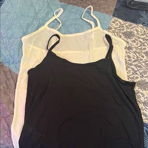Tommy John Air Stay Tucked Camisoles. Medium. Black. White. New